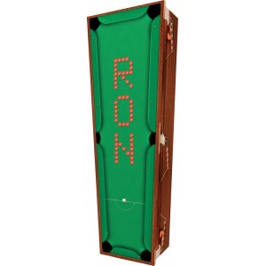 Snooker - Personalised Picture Coffin with Customised Design.